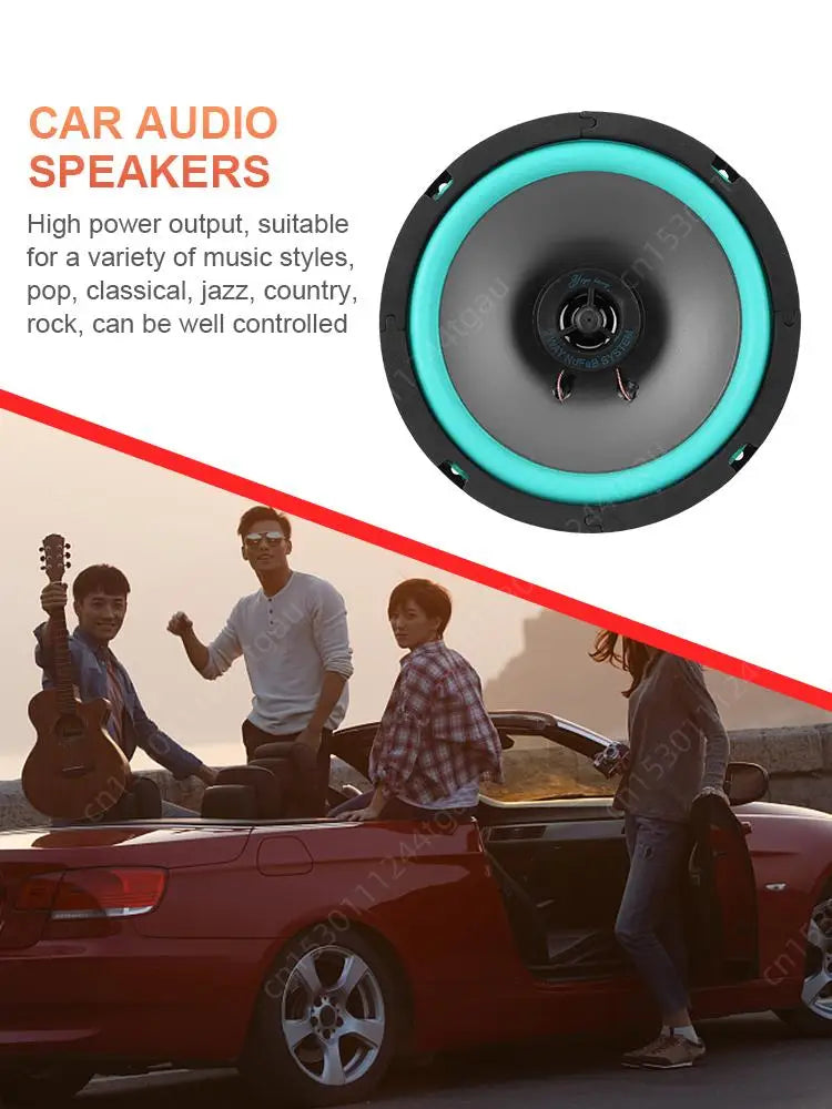 4/5/6 Inch HiFi Coaxial Subwoofer 100W/160W Car Audio Music Stereo 12V Full Range Speaker Sensitivity 92dB Car Subwoofer Stereo