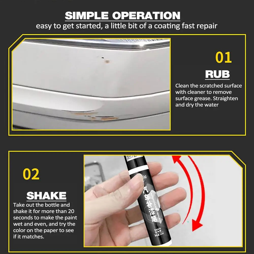 Auto Scratch Repair Pen Car Touch Up Scratch Quick Repair Pen Vehicles Scratch Fill Paint Coating Agent Auto Repair Tool