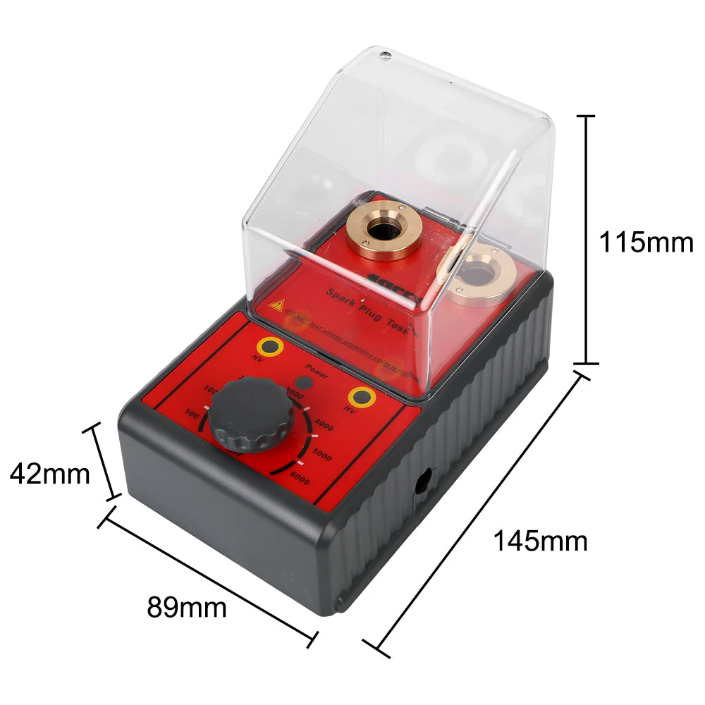 0-6000RPM 12V Spark Plug Tester Diagnostic Tool Analyzer Ignition System Test Motorcycle Truck Gasoline Vehicles Car Accessories