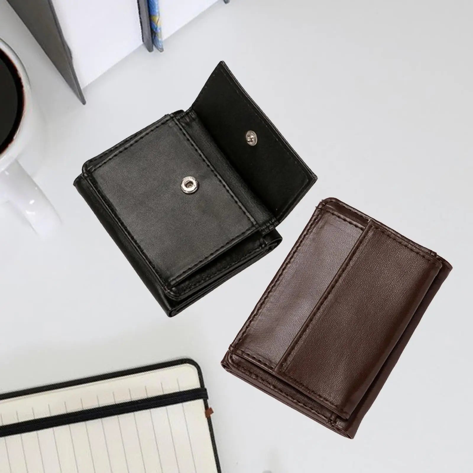 Men Wallet PU Leather Father's Day Gifts Portable Trendy Cash Organizer for Grandfather Boyfriend Husband Travel Birthday Gift