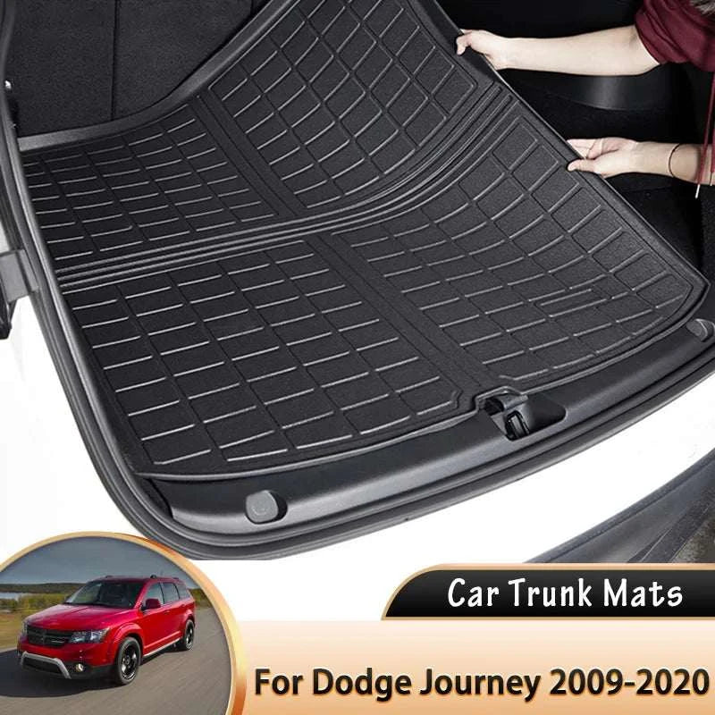 EVA Car Rear Trunk Mat Waterproof Protective Liner Trunk Tray Floor Mat for Dodge Journey JC Fiat Freemont 2009~2020 Accessories