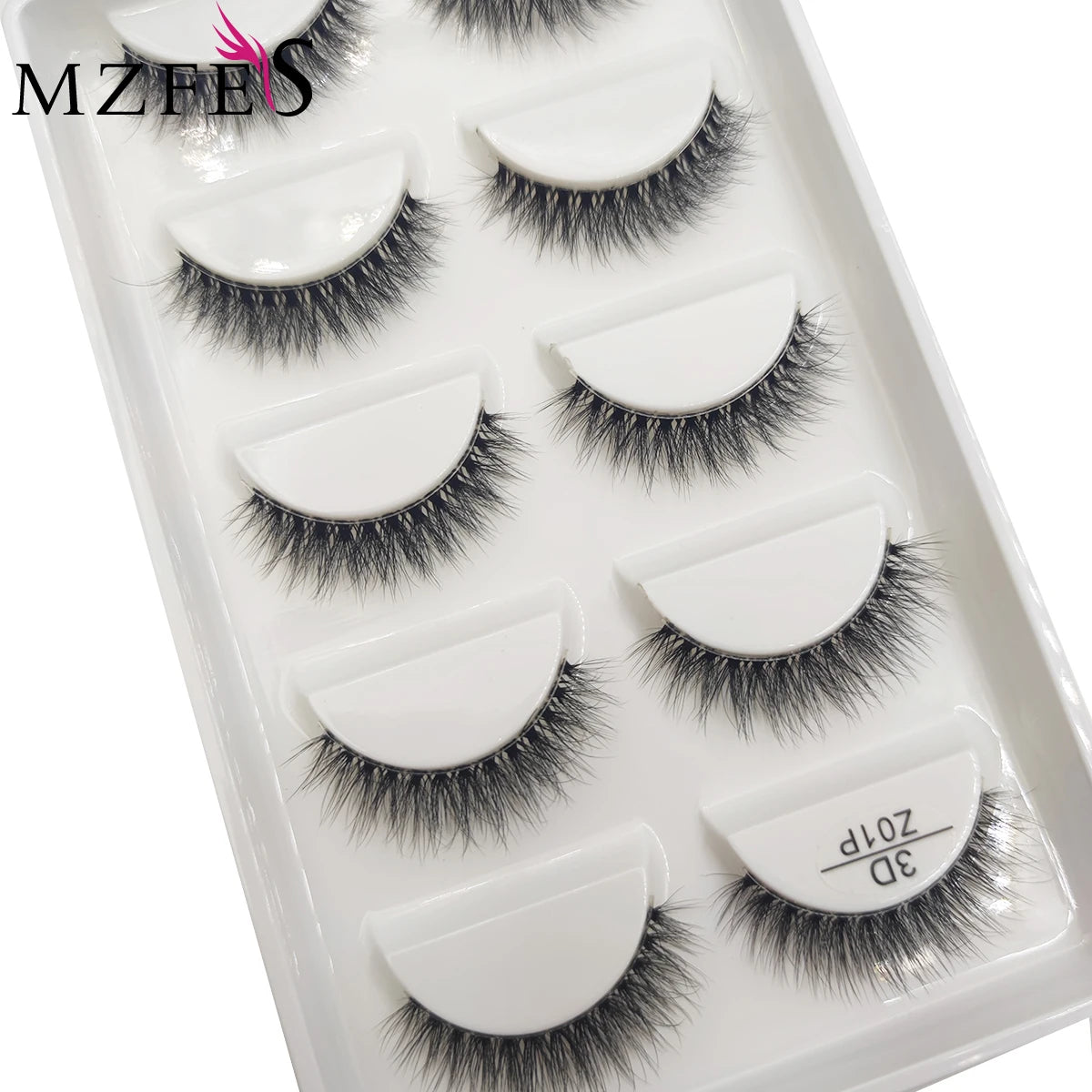 5 Pairs invisible Eyelash 3D Natural Transparent Band Mink False Eyelashes Makeup Clear Fake Eye Lashes Faux Cilios Make