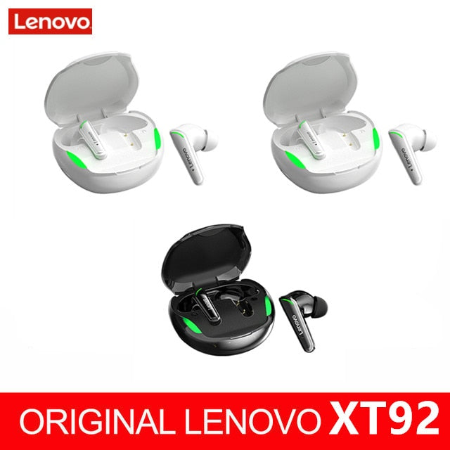 Lenovo XT92 TWS Gaming Earbuds Low Latency Bluetooth Earphones Stereo Wireless 5.1 Bluetooth Headphones Touch Control Headset - RY MARKET PLACE