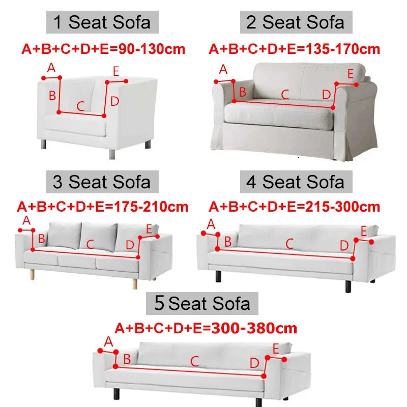 Elastic Adjustable Sofa Cover, Non-slip Jacquard Armchair Sofa Pad, Plaid Fabric Sofa Mat, Sofa Covers For Living Room Decor