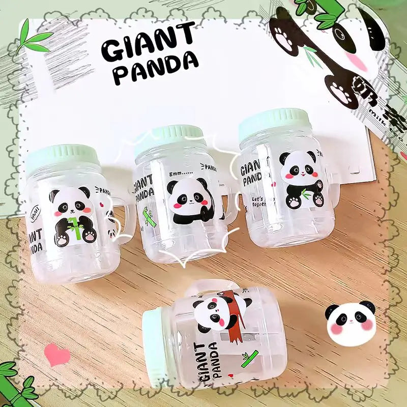 Office supplies school equipment kawaii stationery items School supplies cute panda cup shape pencil sharpener for child