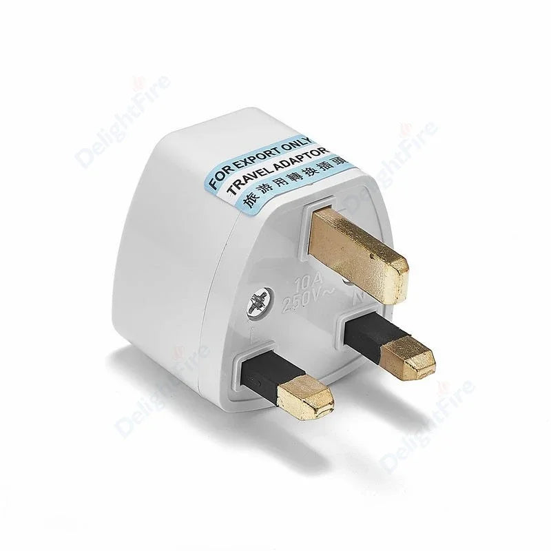 1pc Universal UK Plug Adapter US American EU European AU To 3 Pin British Travel Power Adapter Plug Socket Electric Outlet