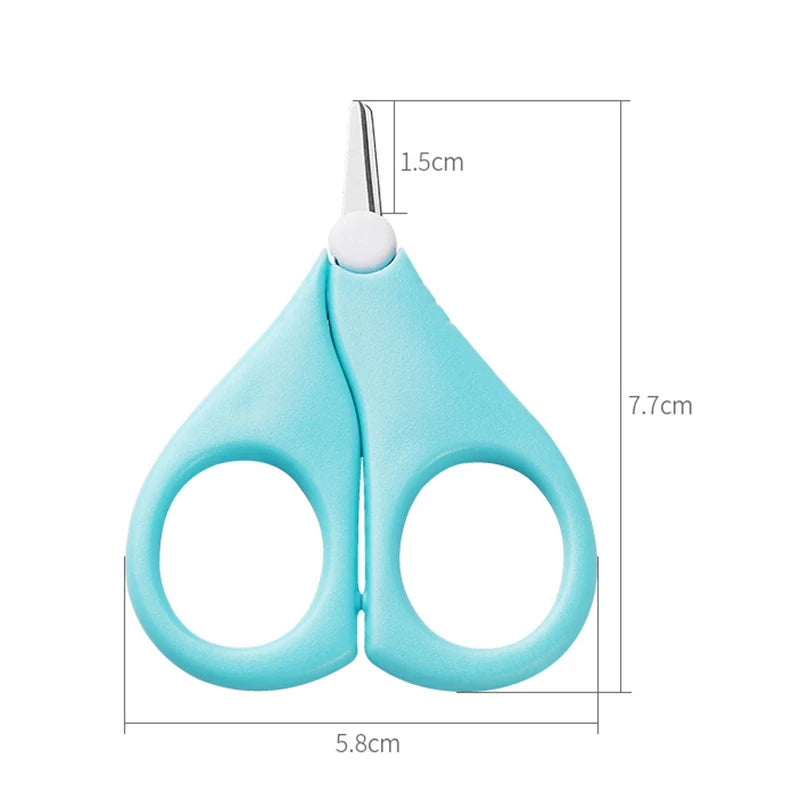 Newborn Baby Safety Nail Clippers Scissors Cutter Convenient Daily Baby Nail Shell Shear Manicure Tools Kids Nail Scissors 1PC