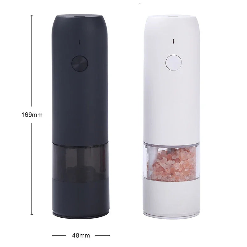 Electric Mill Pepper Grinder USB Charging Spices Automatic Grinde with LED Salt and Pepper Machine Adjustable Coarseness Mill