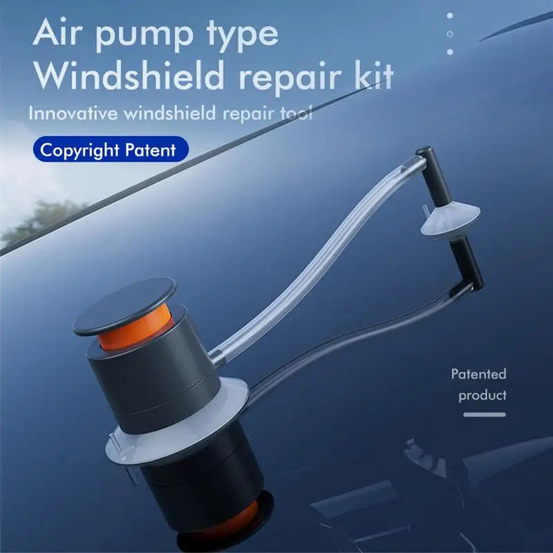 Automotive Glass Nano Repair Fluid Windshield Repair Kit Air Pump Type Windscreen Crack Repair Kit For Fix Star-Shaped Cracks