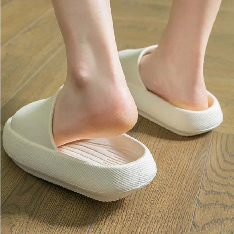 Big Size 36-49 Men Flip Flops Women Soft EVA 4.0cm Thick Sole Slides Summer Sandals Couples Slippers Home Non Slip Bathroom Shoe