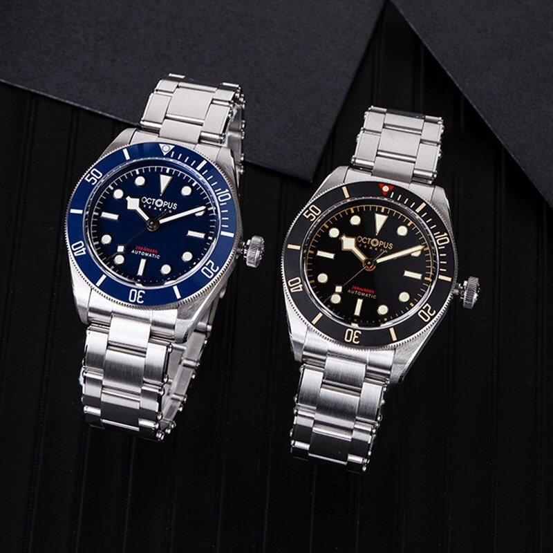 Octopus BB58 Luxury Men Watch 39mm Vintage Diver SW200 Movement Automatic Mechanical Sapphire Crystal 20ATM Waterproof Luminous - RY MARKET PLACE