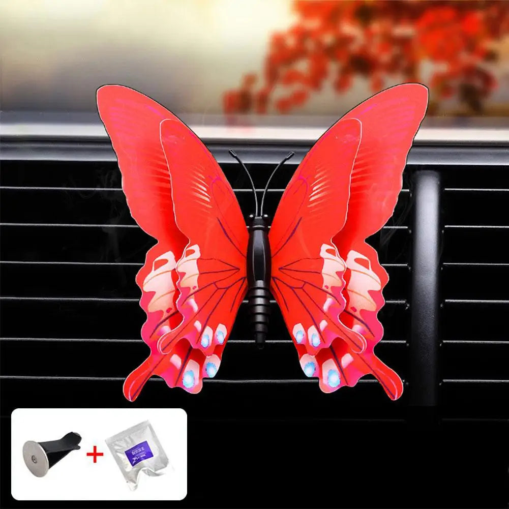 Air Freshener Butterfly Car Perfume Car-styling Natural Smell Air Conditioner Outlet Clip Fragrance Auto Accessories