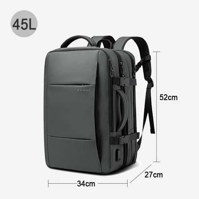 Bange Travel Backpack Waterproof Laptop Business School Men Expandable