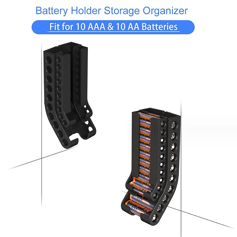 Battery Storage Organizer Combo Battery Organizer Storage Holder Small Battery Keeper Wall Holder Battery Dispenser Holder