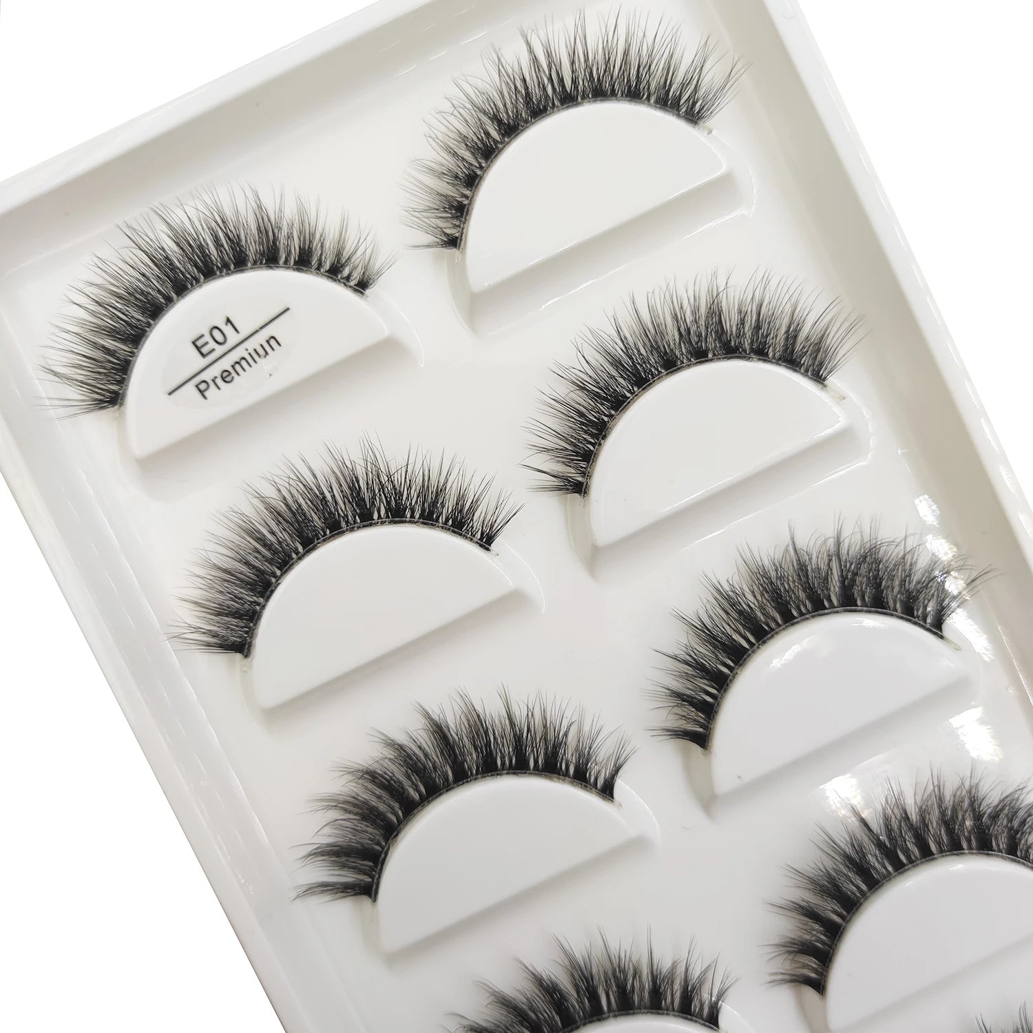 5 Pairs invisible Eyelash 3D Natural Transparent Band Mink False Eyelashes Makeup Clear Fake Eye Lashes Faux Cilios Make