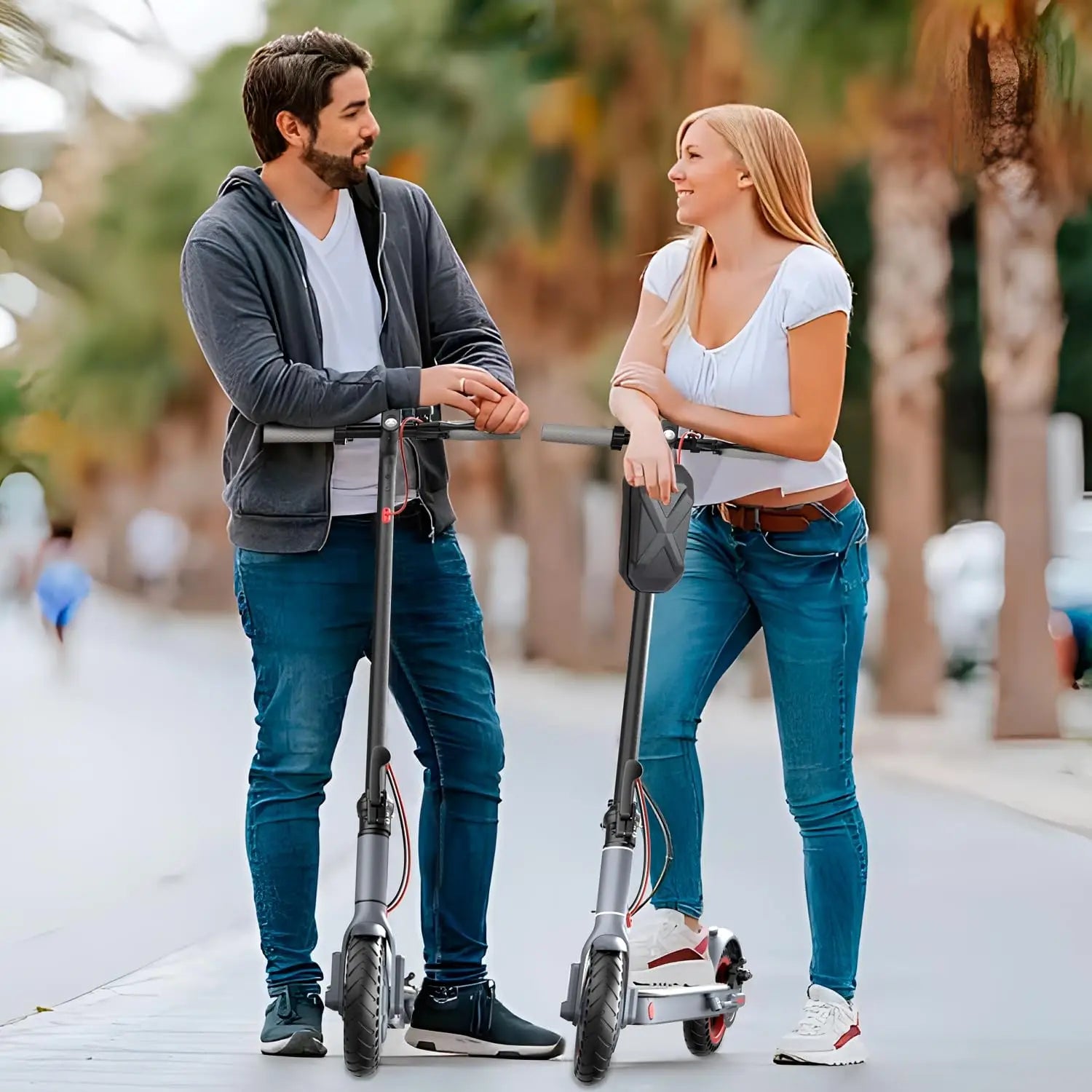 350W Electric Scooter 36V 10Ah 30KM/H Top Speed 30KM Max Range City Commuter Electric Kick Scooter Foldbale Escooter for Adults