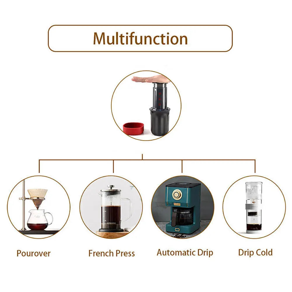 New 250ml Espresso Coffee Maker Machine Portable Cafe French Press Coffee Pot With Filter Paper Kit Bar Set For AeroPres