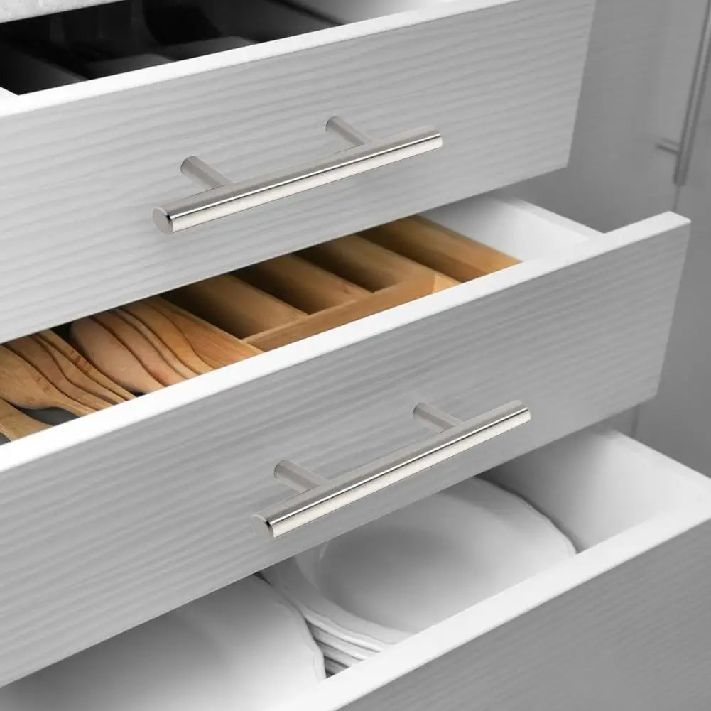 Kitchen Drawer Pulls Stainless Steel Cabinet Handle Modern Cabinet Handles Sleek Furniture Hardware for Cupboards Doors Set