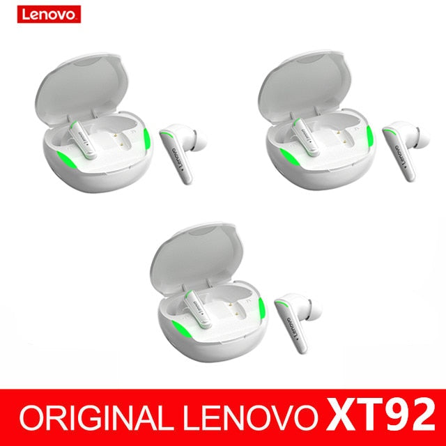 Lenovo XT92 TWS Gaming Earbuds Low Latency Bluetooth Earphones Stereo Wireless 5.1 Bluetooth Headphones Touch Control Headset - RY MARKET PLACE