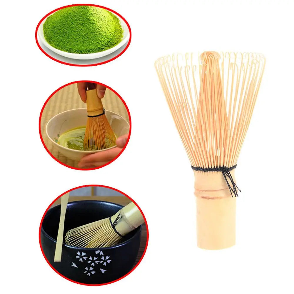 Japanese Tea Set Matcha Green Tea Powder Whisk Bamboo