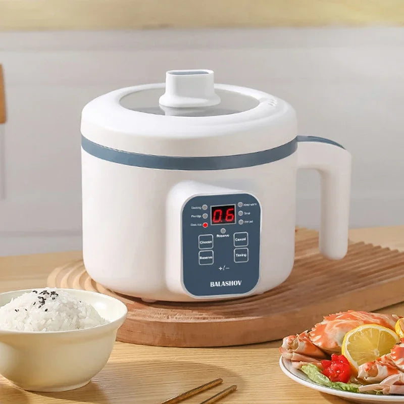 1-2 People Electric Rice Cooker Single Double Layer 220V Multi Non-Stick Smart Mechanical MultiCooker Steamed Pot For Home