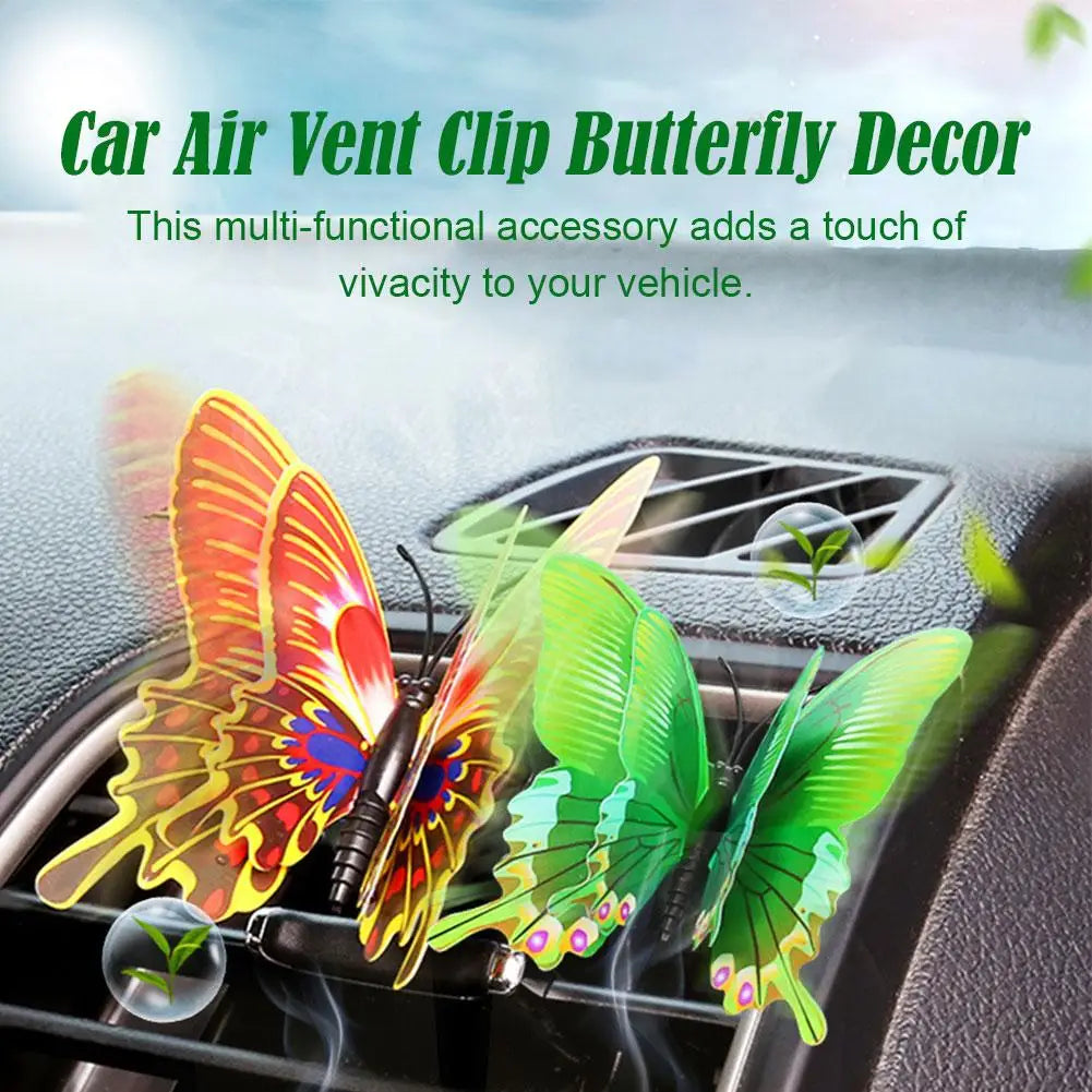 Air Freshener Butterfly Car Perfume Car-styling Natural Smell Air Conditioner Outlet Clip Fragrance Auto Accessories