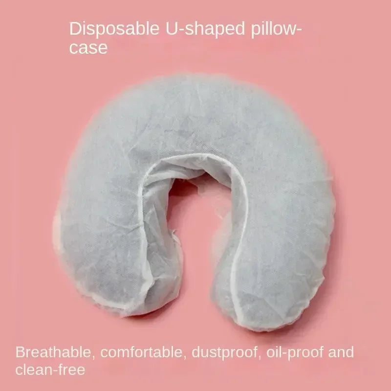 50Pcs Disposable Non-Woven Headrest Pillow Spa Salon Bed Table Cover Paper Beauty Massage Face Cradle Table Head Rest Covers