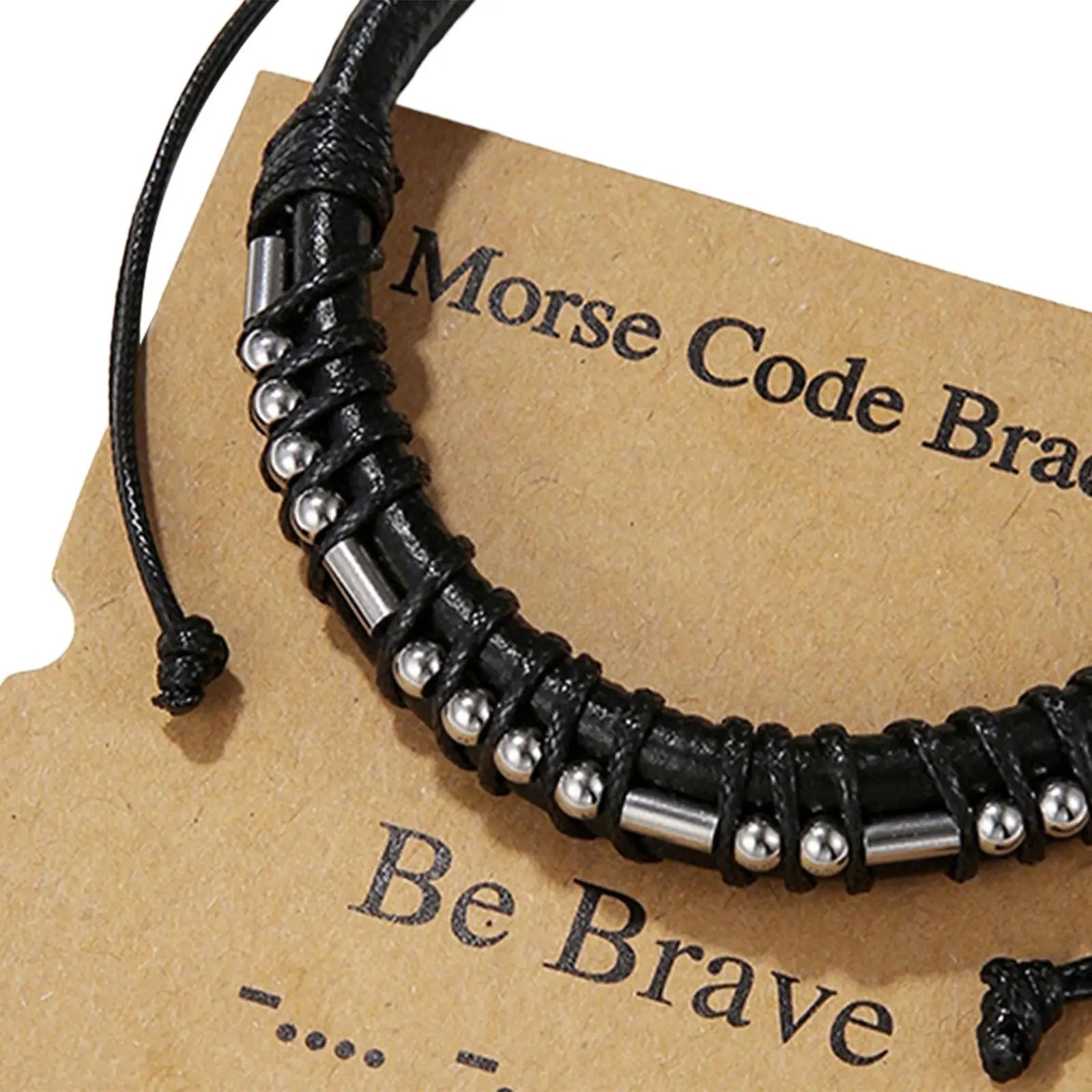 Morse Code Bracelet Decor Jewelry Gift for Birthday Anniversary Thanksgiving