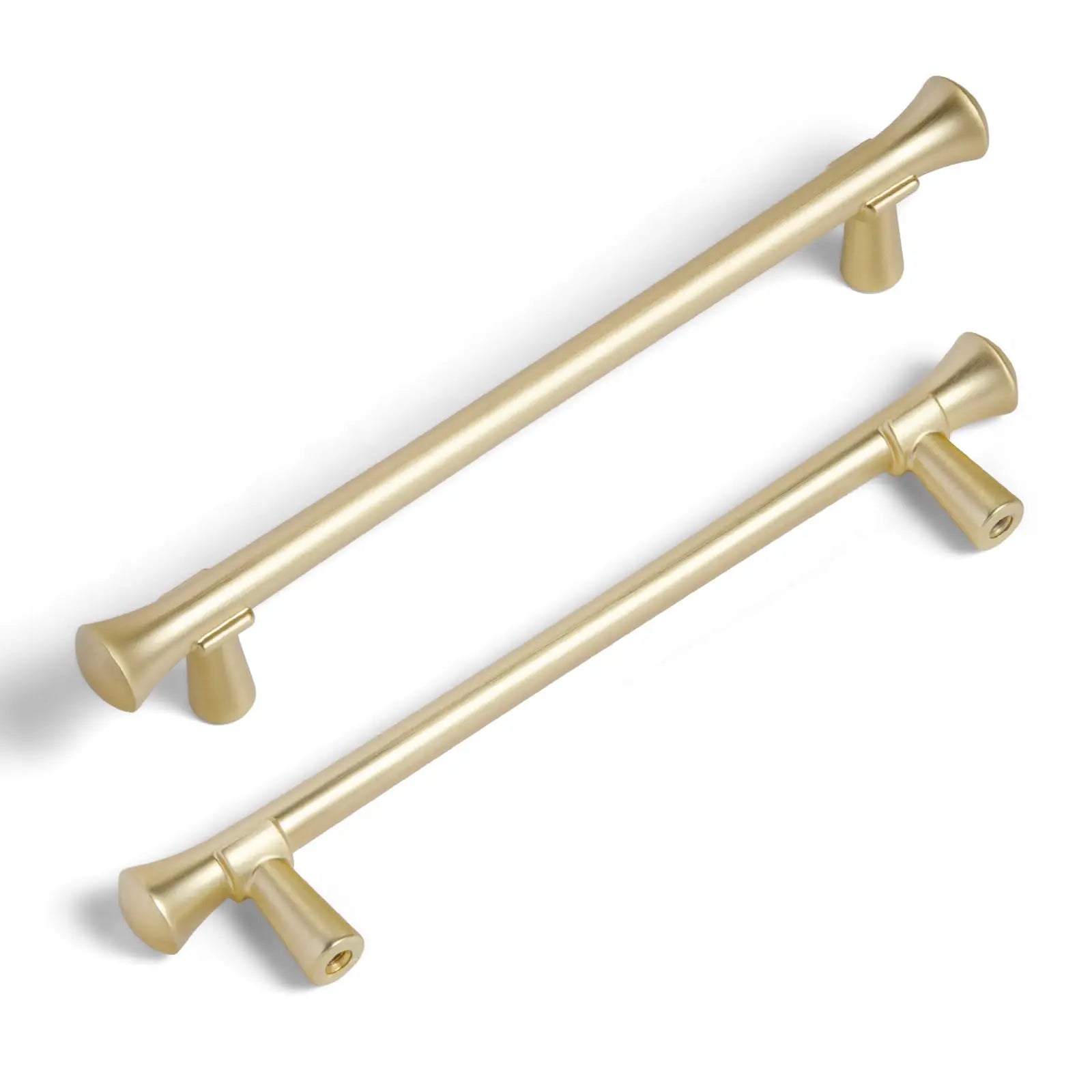 Goo-Ki Antique Brass Stainless Steel Cabinet Handles T Bar Knobs Modern Drawer Pulls for Kitchen Cabinet Hardware for Bedroom