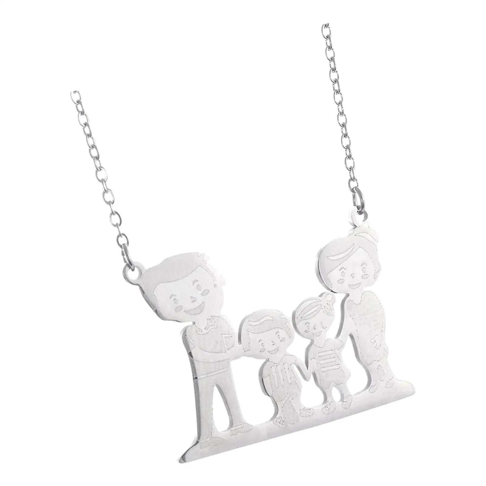 Family Dad Mum Son Necklace Father's Day Gifts Trendy Jewelry for Holiday Christmas Valentine's Day Celebrations Party Weddings