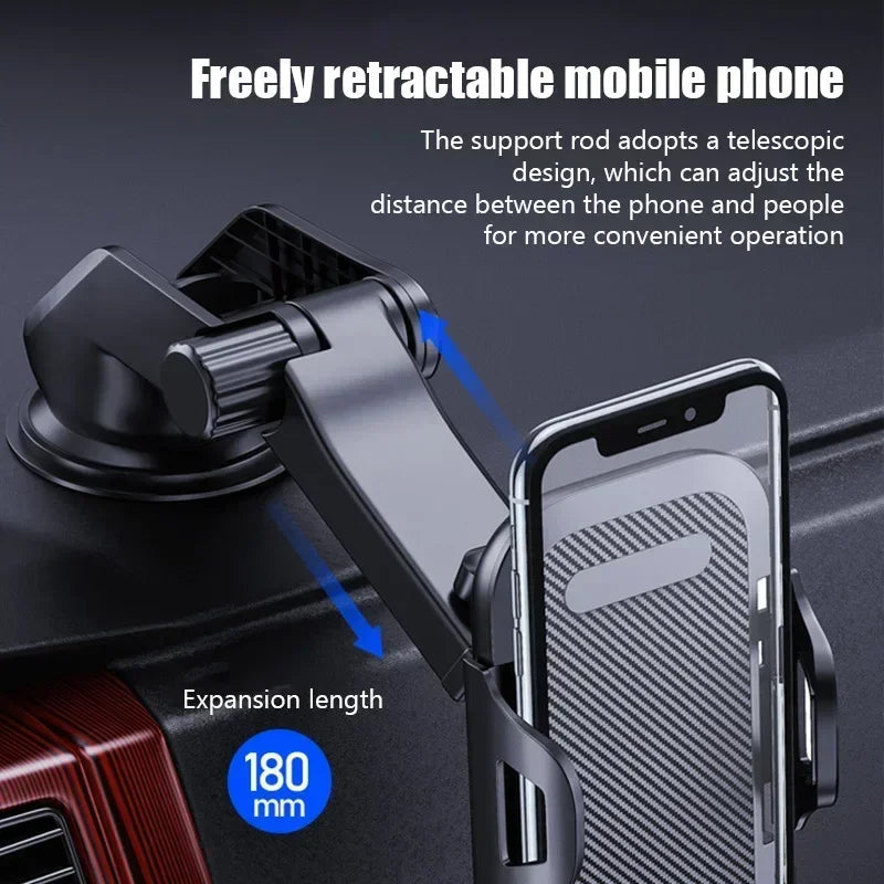 Car 360 Rotation Phone Holder Windshield Dashboard Suction Cup Mount Auto Smartphone Sucker Support Stand Universal Accessories