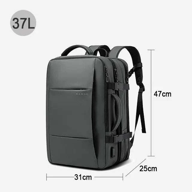 Bange Travel Backpack Waterproof Laptop Business School Men Expandable