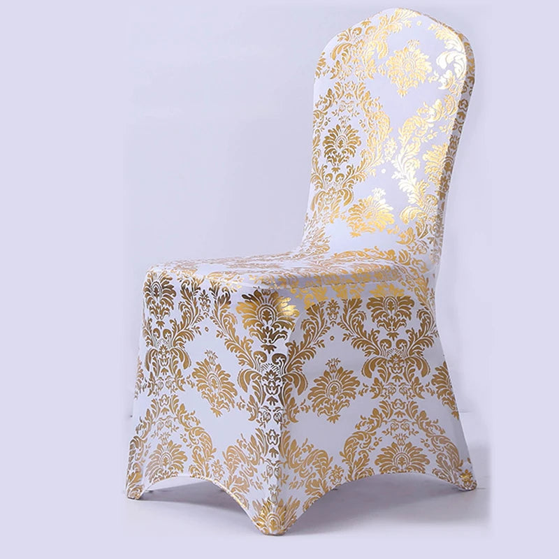 Gold Silver Wedding Chair Covers