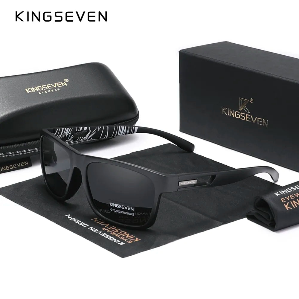 Genuine KINGSEVEN New 2023 Brand Design Men's Glasses Polarized Sunglasses Women UV Lens Fashion Eyewear Oculos de sol