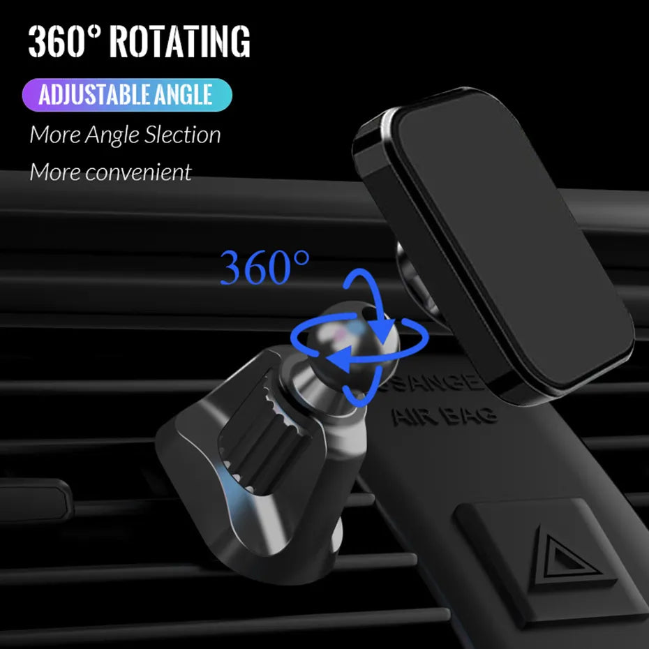 360 Degree Car Magnet Mobile Phone Holder For iPhone GPS Smartphone Car Phone Holder Mount Stand Support Xiaomi