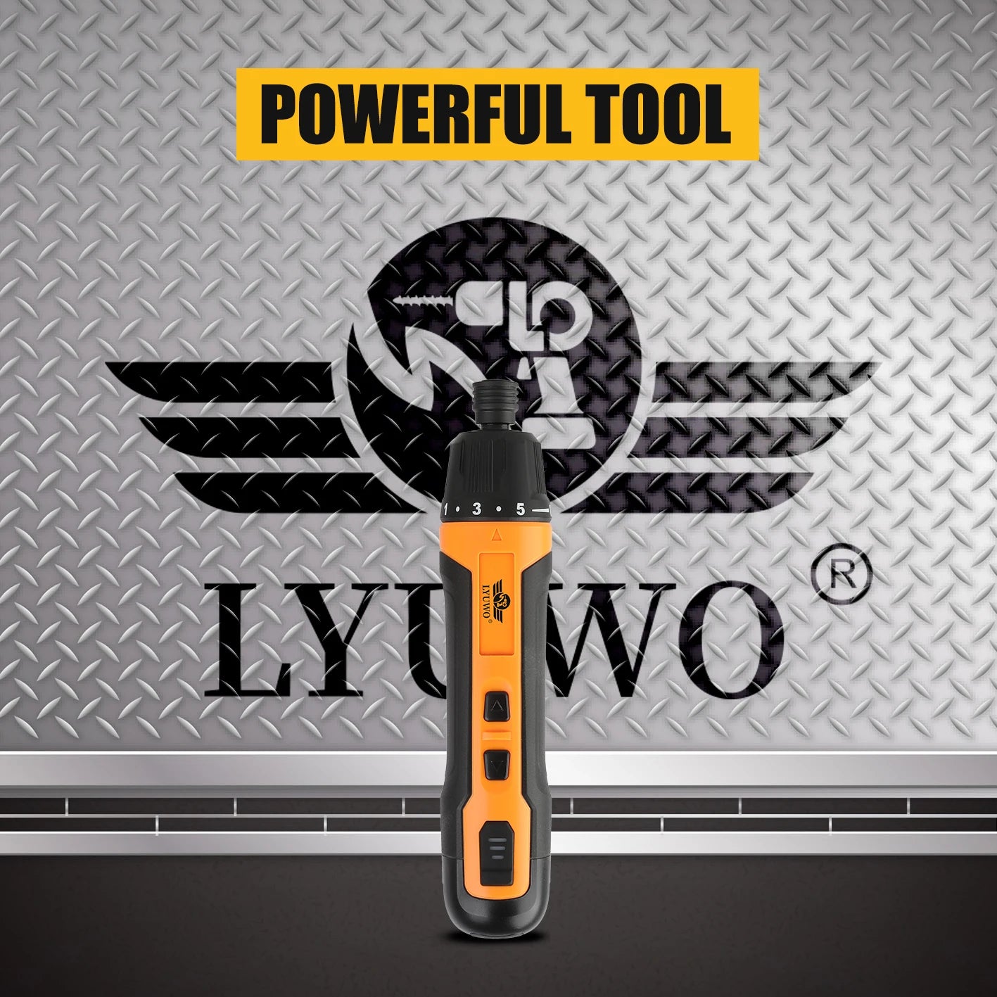 LYUWO Mini Wireless Electric Screwdriver, Rechargeable 1300mah Power Drill Bit, Multifunctional Disassembly Torque Repair Tool
