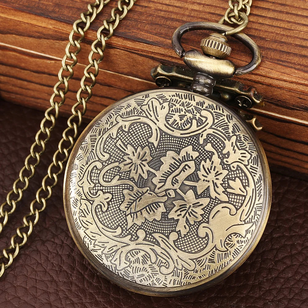 80cm Slim Chain Pendant Pocket Watch Gift for Father Practical Father's Day Gifts I Love Dad Quartz Alloy Necklace Clock Hour