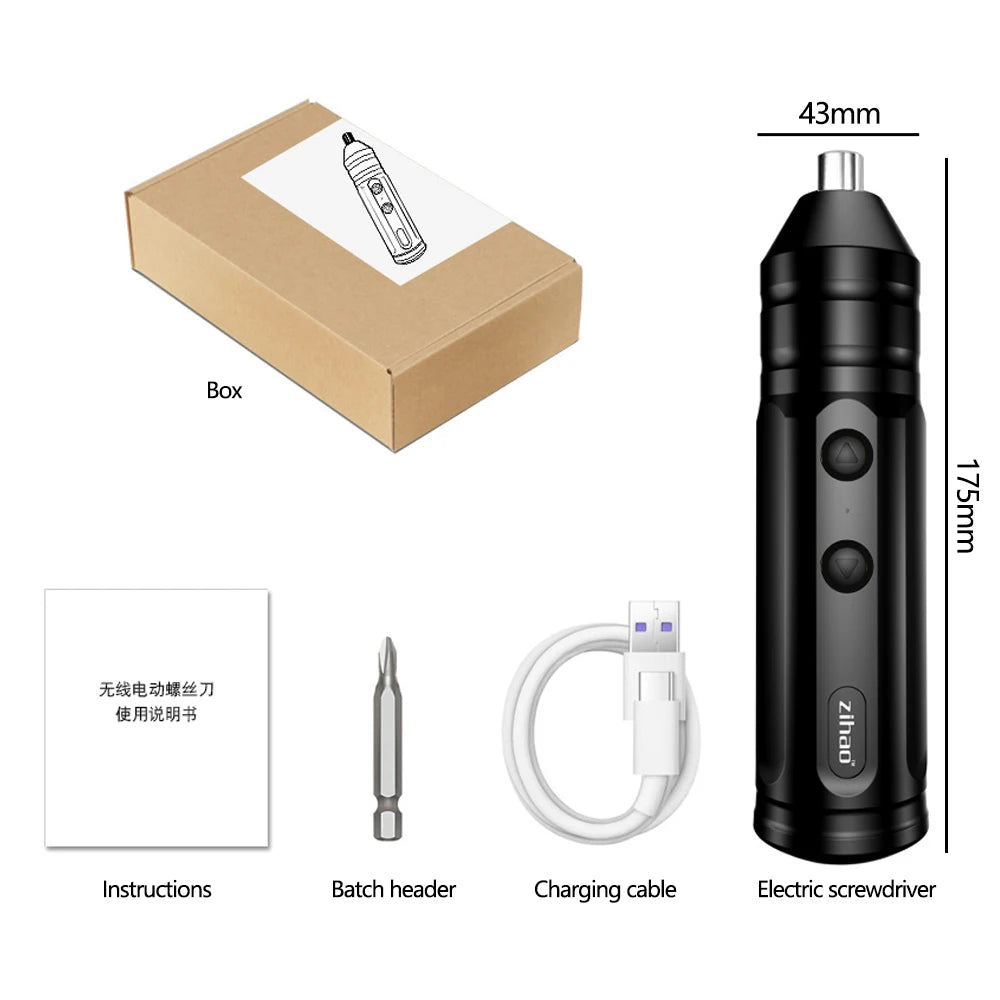 New Mini USB Cordless Electric Screwdriver