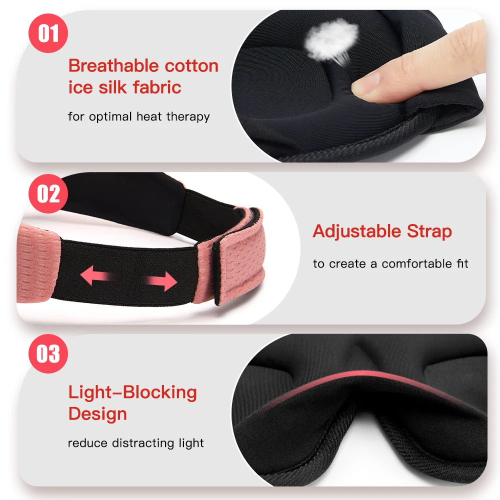 3D Sleeping Mask Blocking Light Sleep Eye Mask Memory Foam Eyeshade Soft Padded Slaapmasker EyePatch Travel Sleeping Aid