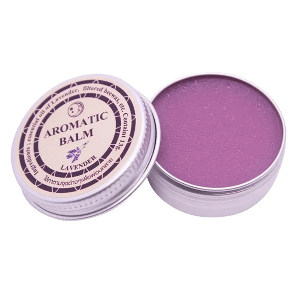 Lavender Aromatic Balm Insomnia Improve Sleep Soothe Relax Mood Stress Plant-based Ingredients Sleepless Cream TSLM1