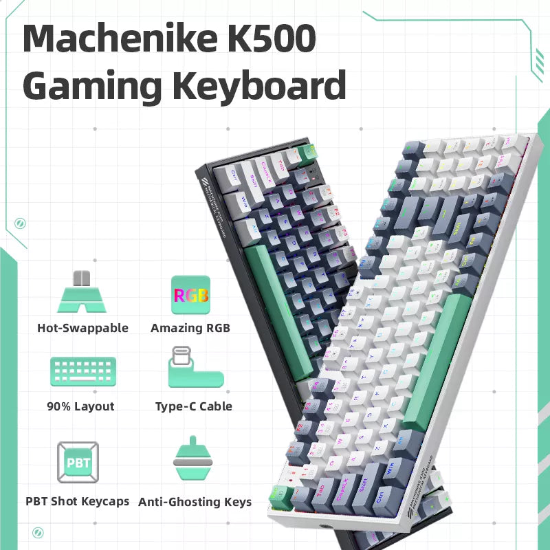 machenike k500 mechanical keyboard gaming keyboard wired