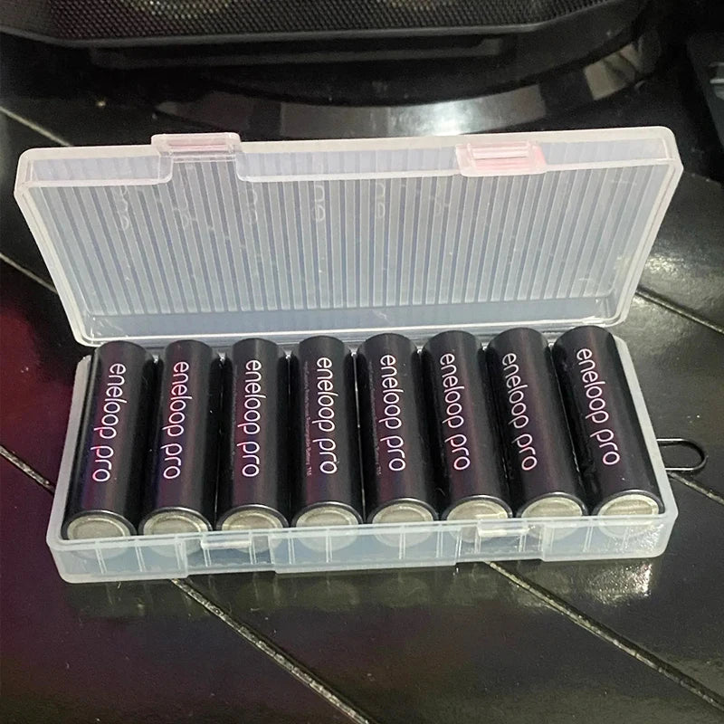 ALL IN Battery Holder Storage Box for 2 4 8 AA AAA Battery Case for 18650 26650 16340 Rechargeable Battery Container Organizer