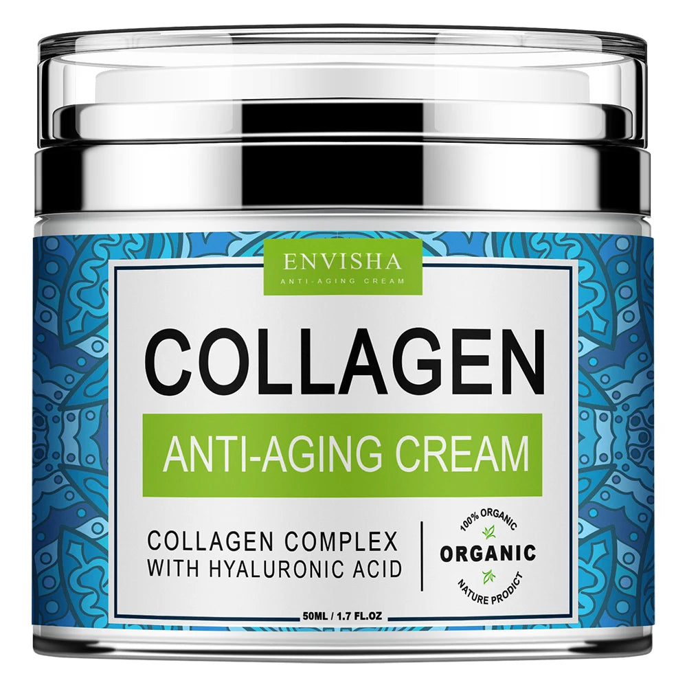 ENVISHA Face Cream Collagen Hyaluronic Acid Skin Care Anti-Wrinkle Moisturizing Anti-Aging Night Shrink Pores Whitening Smooth