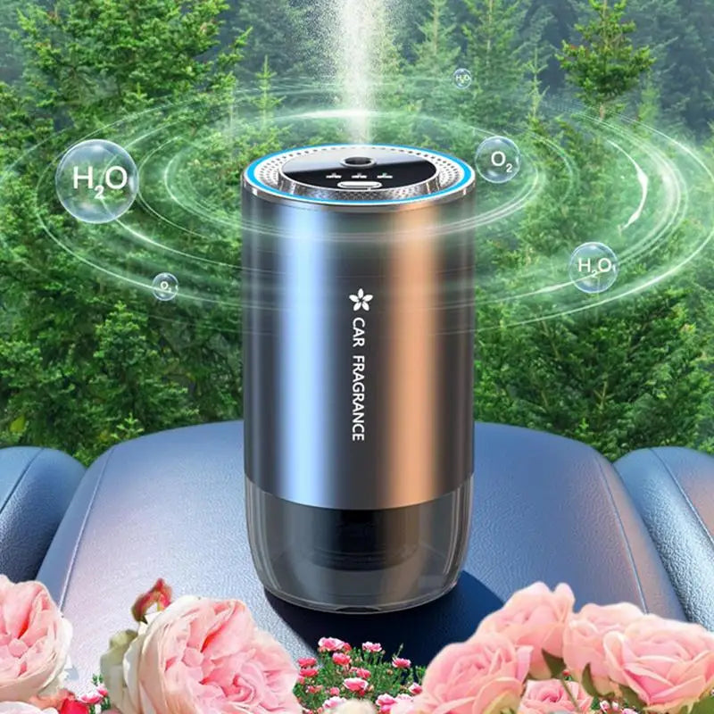 Portable USB Rechargeable Aroma Car Cup Holder Diffuser New Perfume Air Freshener Fragrance Oil Scent Machine Flavoring For Car