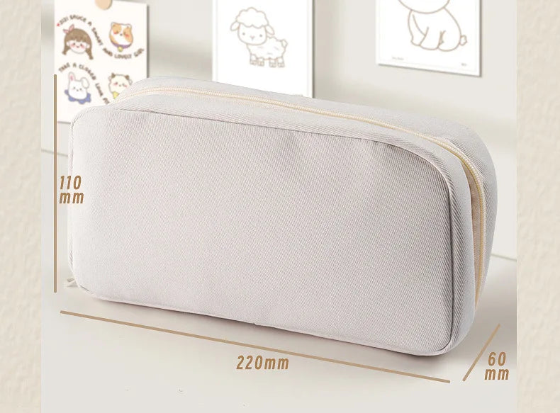 Large Capacity Pencil Case 6 Layers 180-Degree Open Design Pencil Organizer Perfect for Office School and Home Use