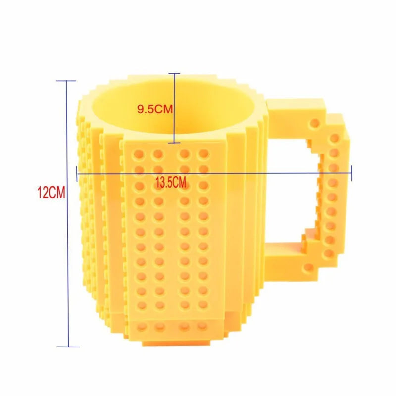 Creative Mug Milk Coffee 350ml Cup Creative Build-on Brick Mug Cups Drinking Water Holder Building Blocks Design Birthday Gifts