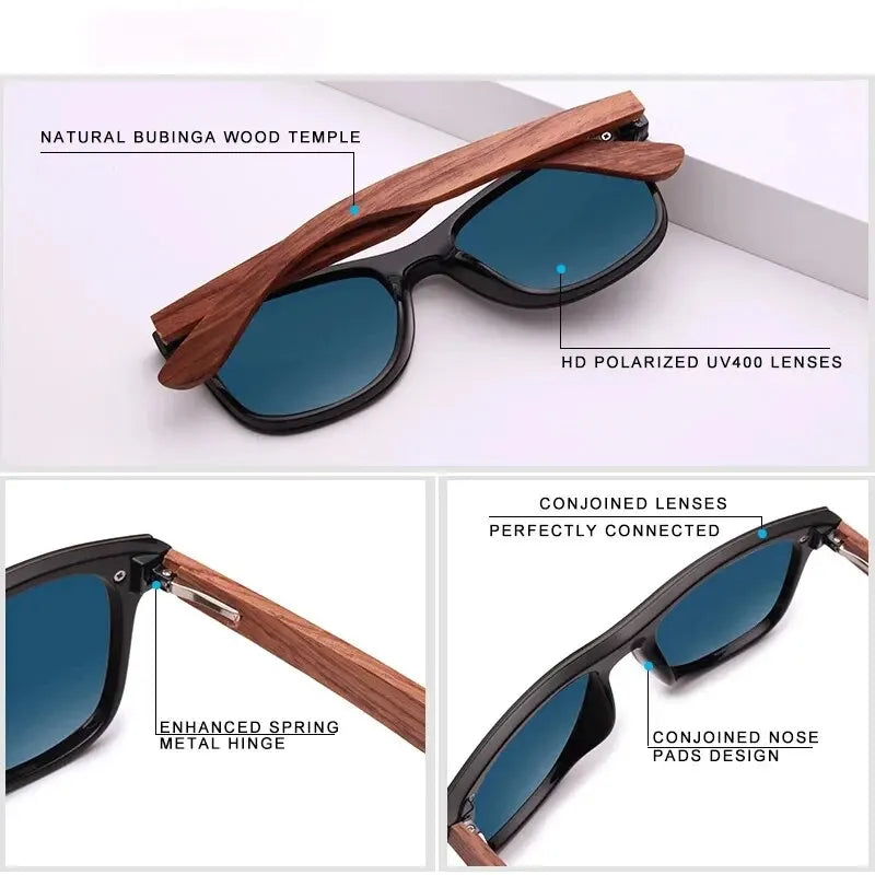 KINGSEVEN Natural Wooden Sunglasses Men Vintage Classic Polarized Fashion Women Elegant Handmade Wood SunGlasses Driving for Men