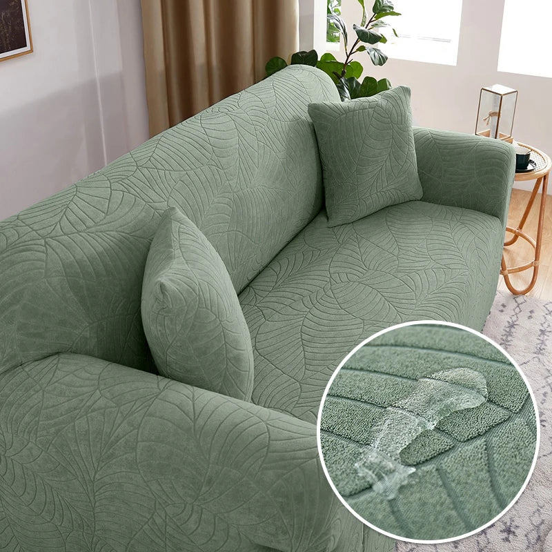 Thick Jacquard Sofa Cover for Living Room Elastic Waterproof Sofa Cover 1/2/3/4 Seater L-shaped Corner Sofa Cover