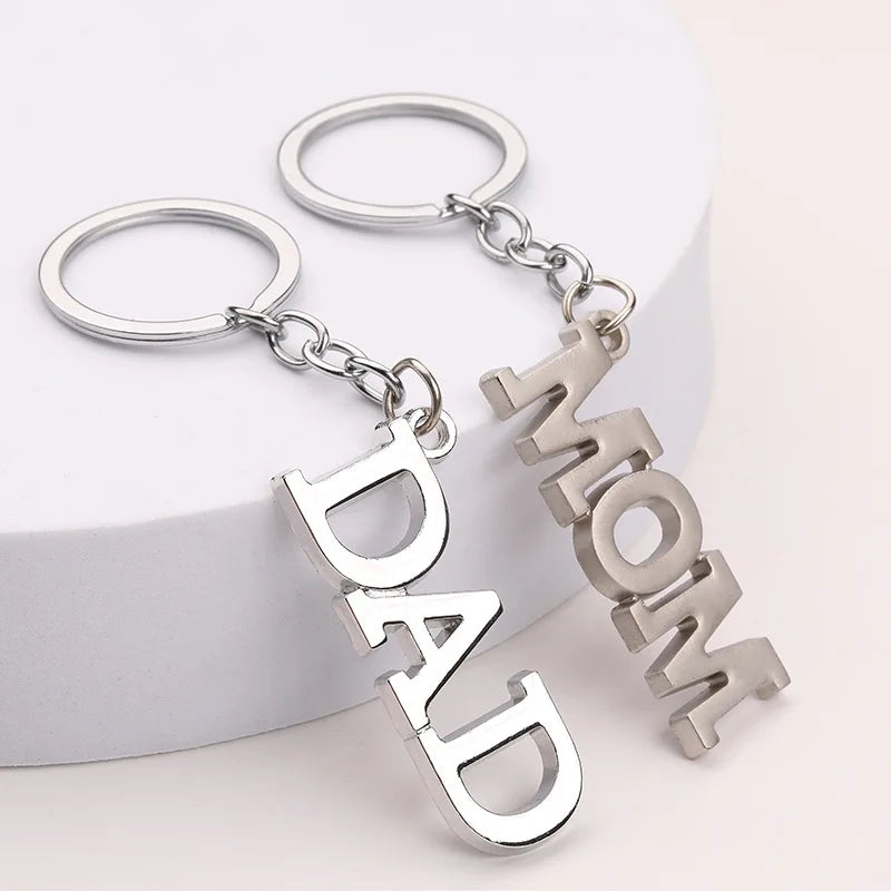 Parent Gifts Mom Dad Keychain For Thanksgiving Father's Day Mother's Day Christmas Gift For Women Man Mom Dad Original Jewelry