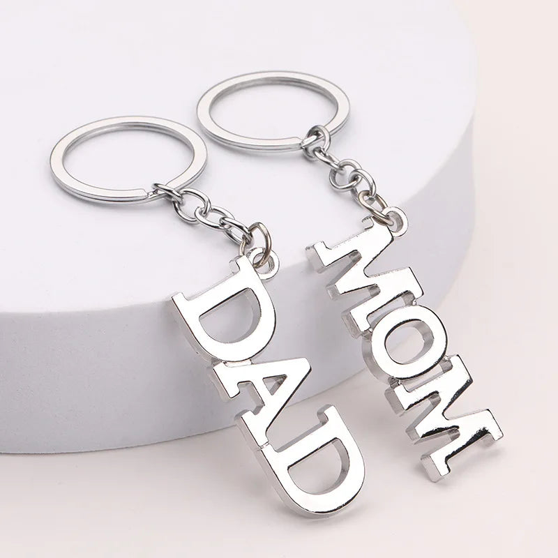 Parent Gifts Mom Dad Keychain For Thanksgiving Father's Day Mother's Day Christmas Gift For Women Man Mom Dad Original Jewelry